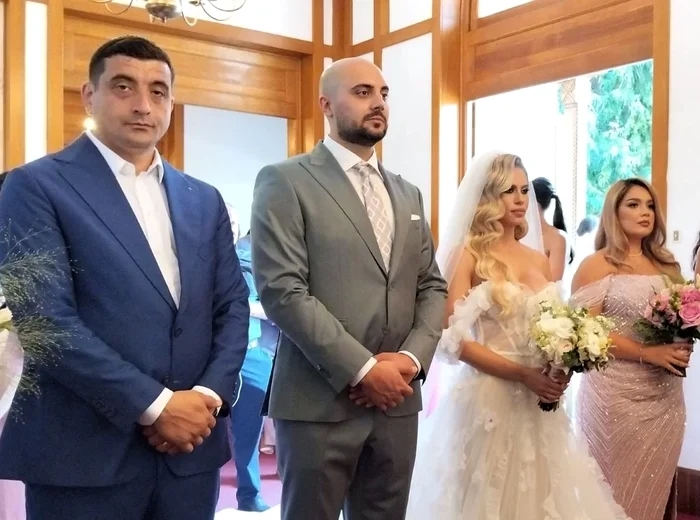 Lider AUR, naș la o nuntă de familie în Vrancea